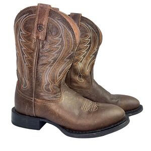 Ariat Cowboy Boots Men's US 7 D Style‎ 10012787 Brown Leather Western